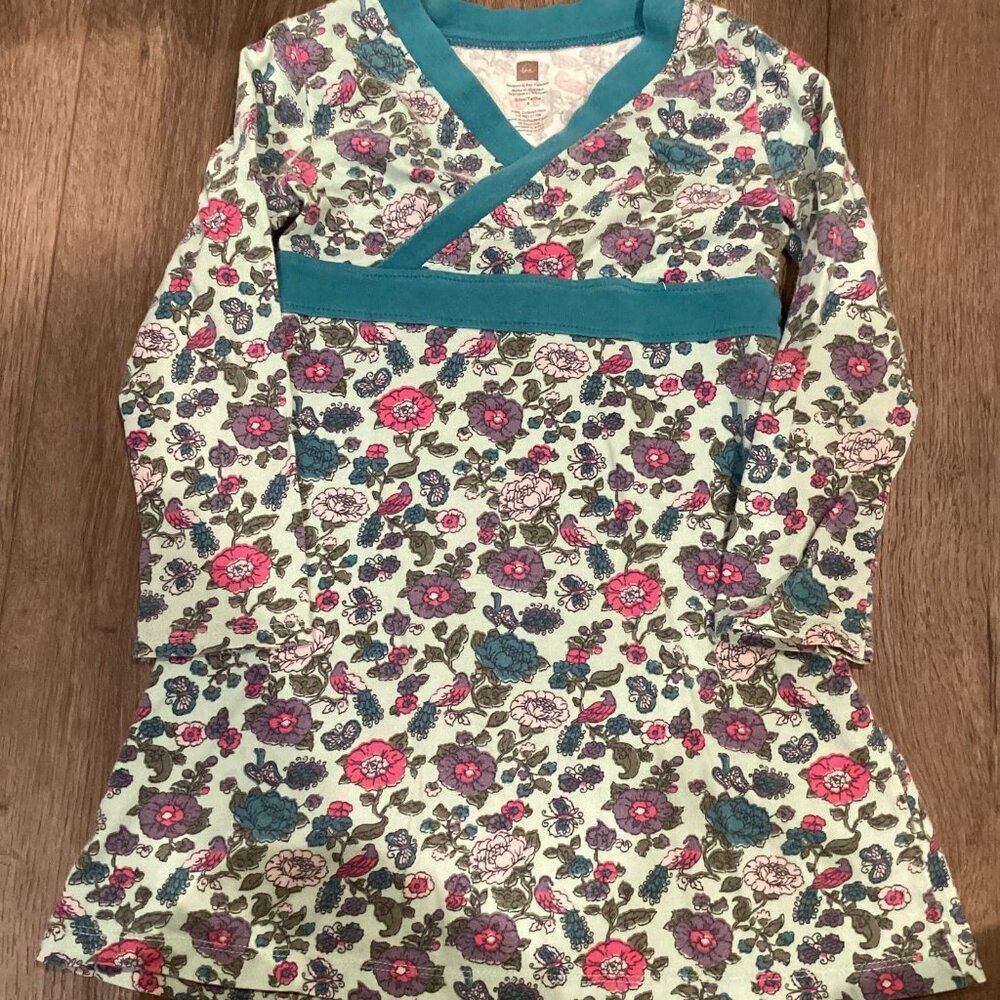 Tea wrap neck dress